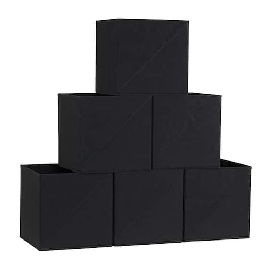 Household Essentials Storage Cubes with Diagonal Handle, 6ct.